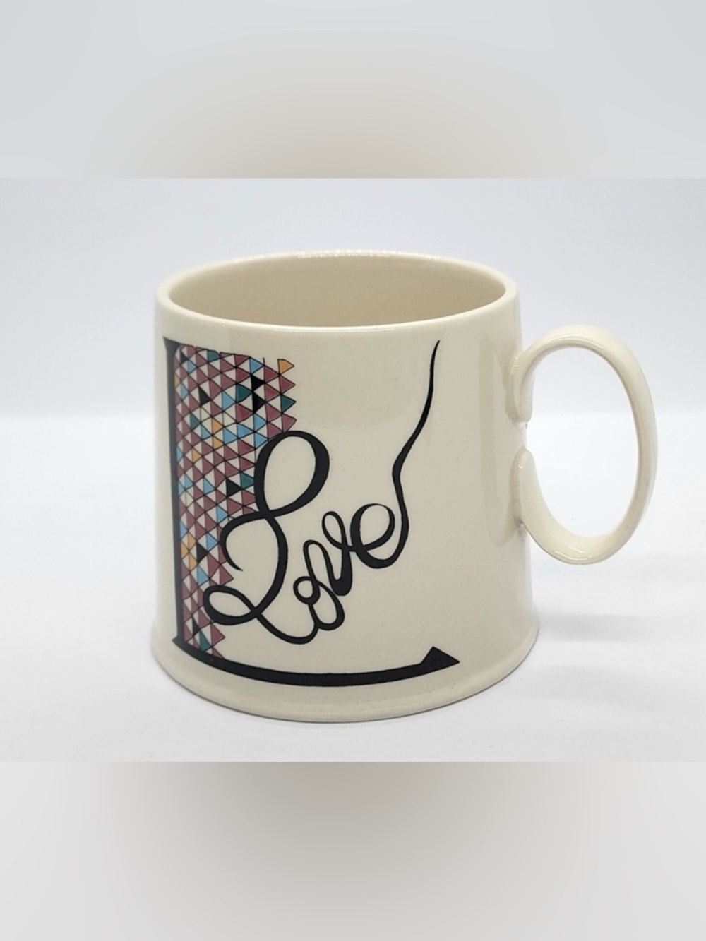 Anthropologie Florence Balducci Alphabet Monogram L Love Coffee Tea Mug Cup